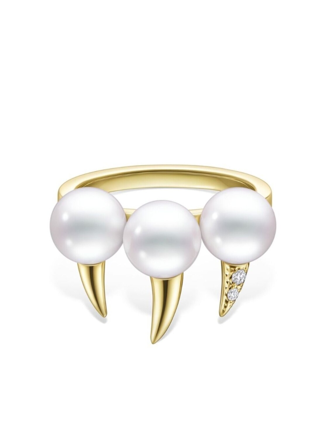 

Кольцо Collection Line Danger Fang из желтого золота с жемчугом TASAKI, золотой