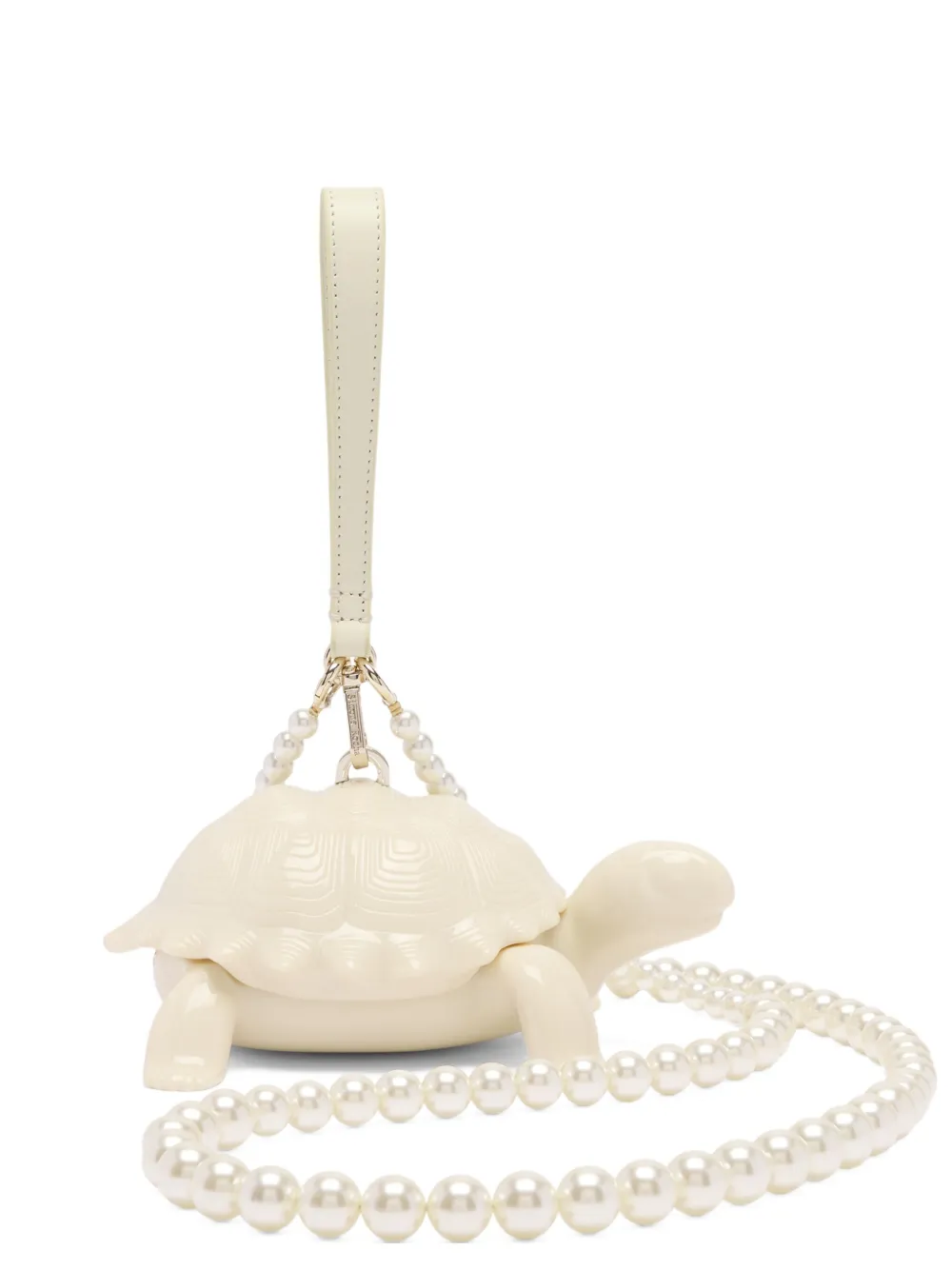

Клатч Turtle с искусственным жемчугом Simone Rocha, нейтральный