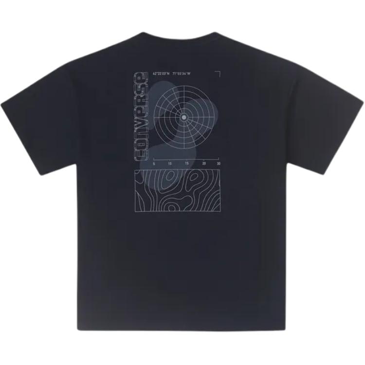 

Converse Обычная футболка мужская черная, Черный, Converse Обычная футболка мужская черная