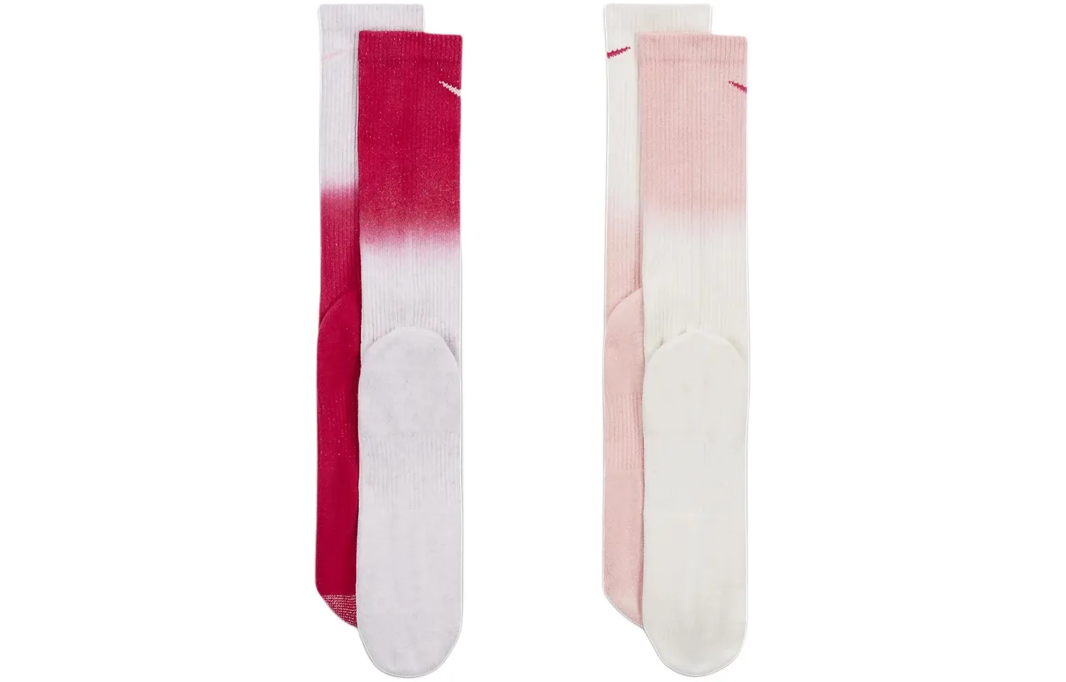 Носки до середины икры унисекс, набор из 2 пар Nike, 2 Pack (Rose Red+Pink) — фото 3