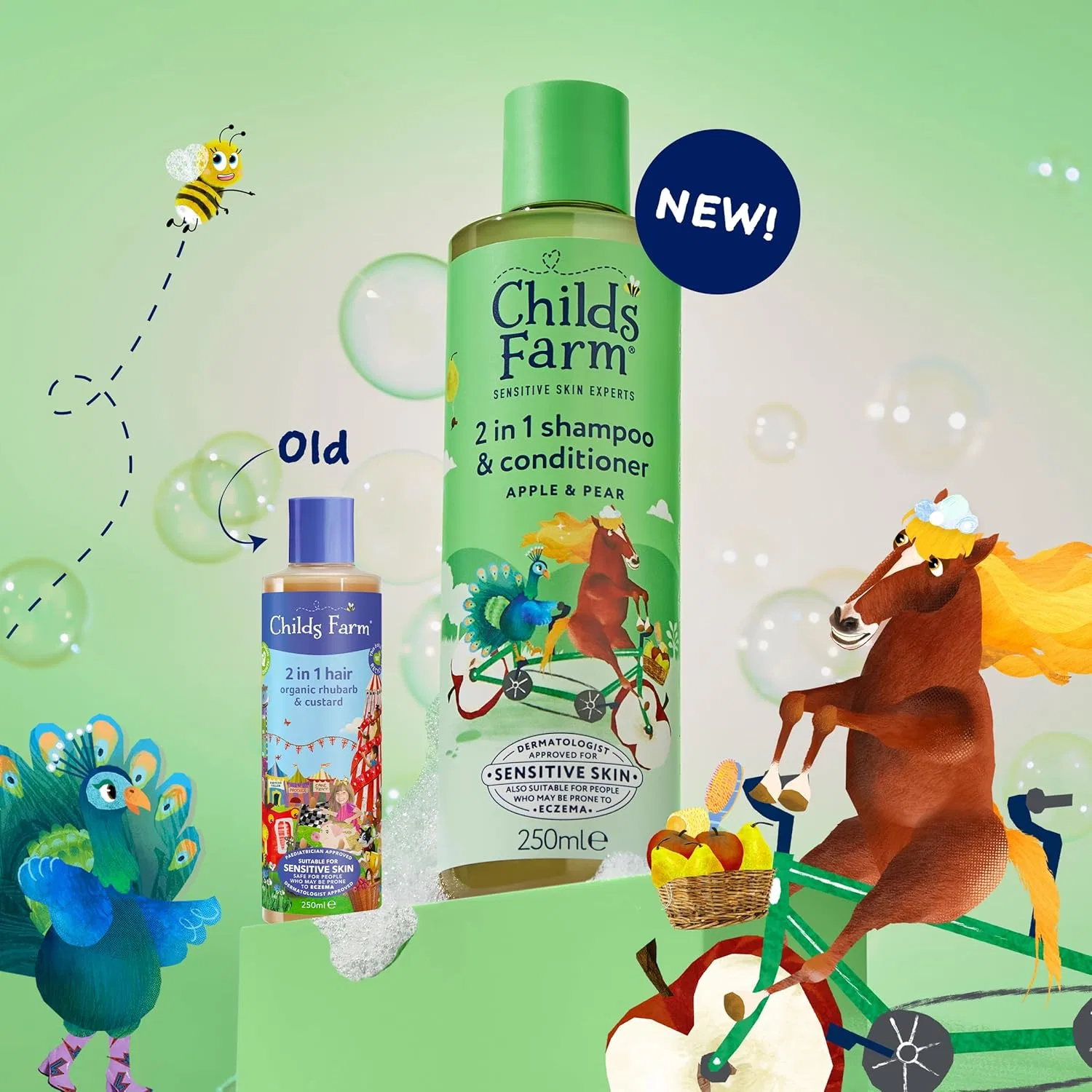 Детский шампунь-кондиционер 2 в 1 Childs Farm с ароматом яблока и груши Childs Farm — фото 2