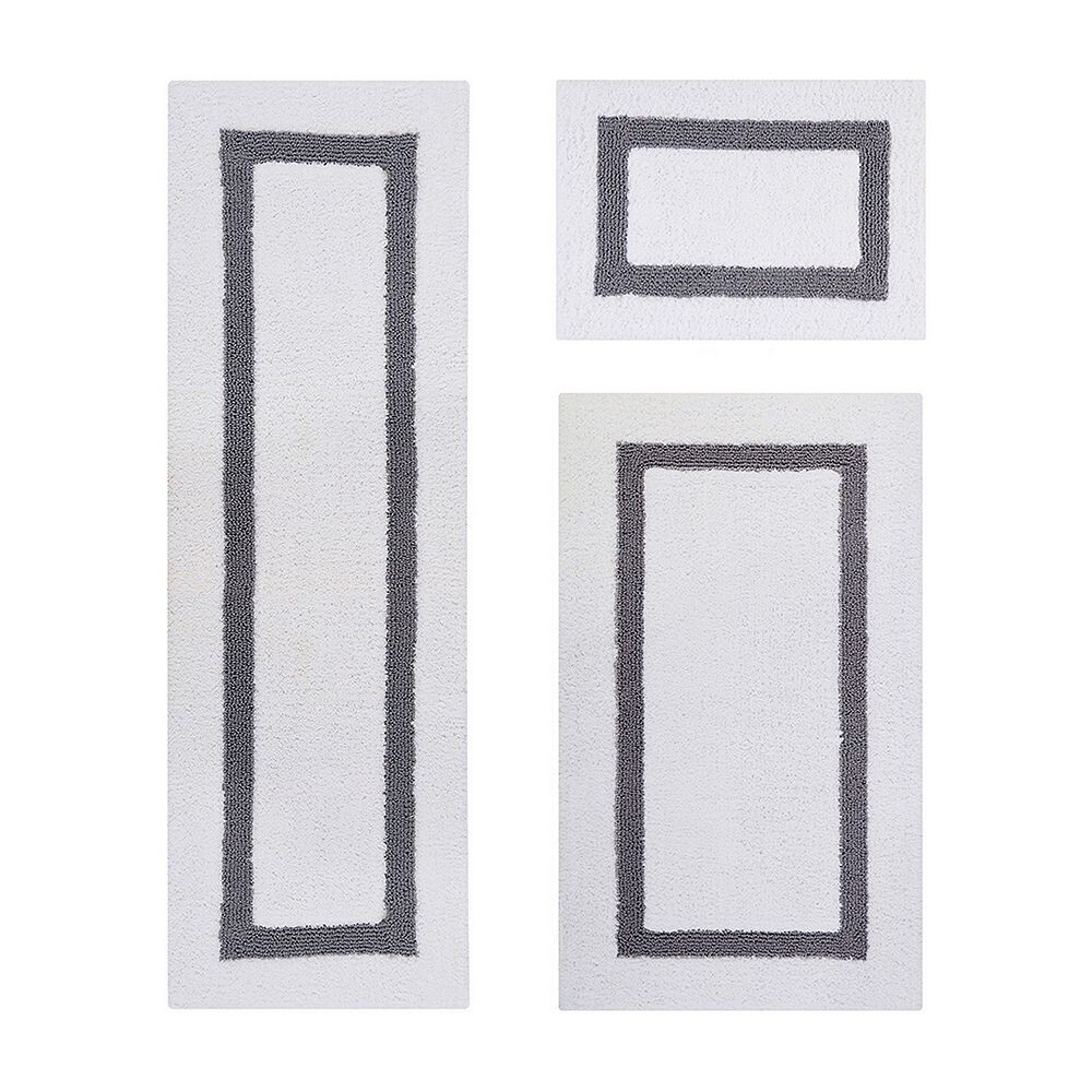 

Набор ковриков для ванной Better Trends Hotel Collection из 3 предметов, цвет White Gray