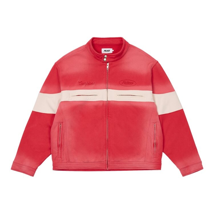 

Куртка Palace Washed Moto Jacket, цвет Truest Red