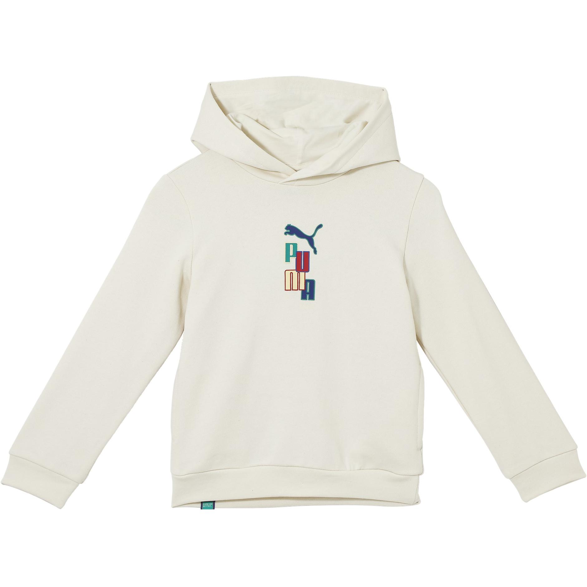 

Свитшот из смеси хлопка и льна натуральный для подростков PUMA, Cotton-Linen Blend Natural