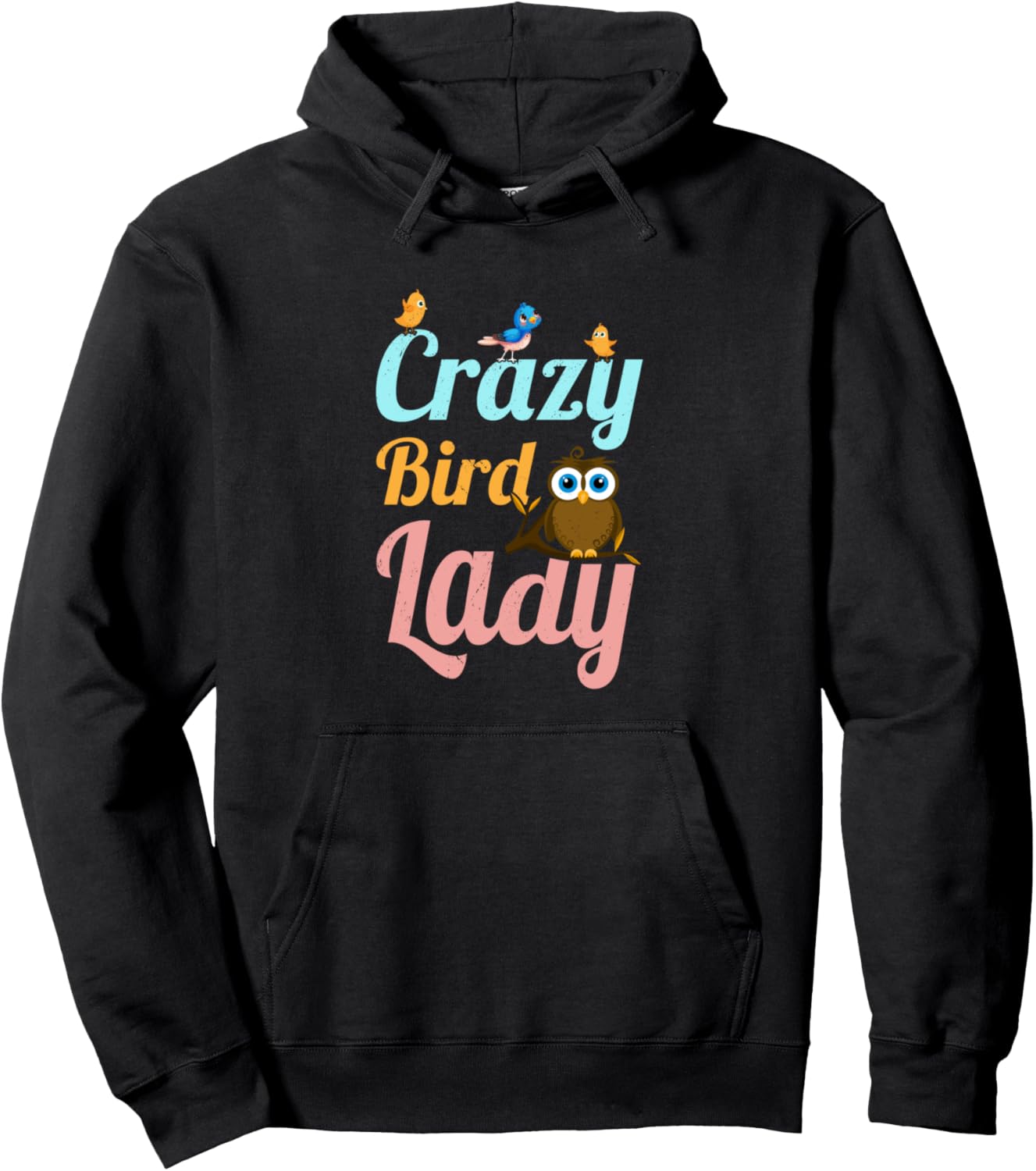 

Худи Crazy Bird Lady Bird Lover Bird Watching Bird Watching Animal Hoodie, черный Bird Watching Bird Lady Apparel
