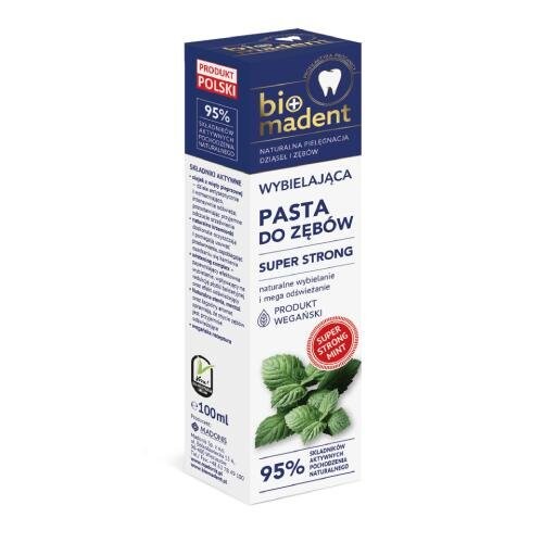

Суперсильная отбеливающая зубная паста Bio Madent