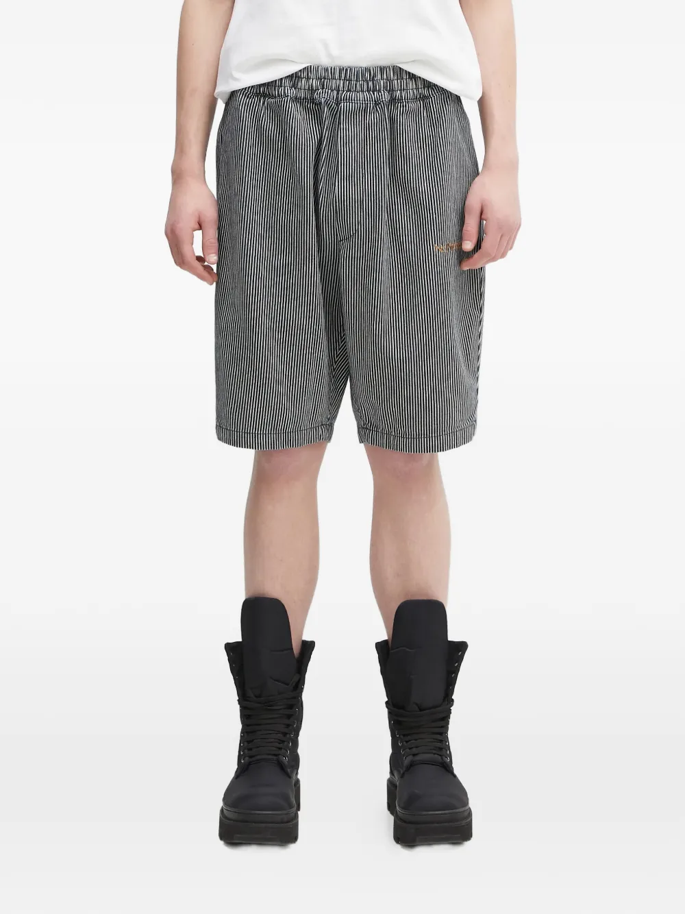 

Шорты с нашивками и полосками Aries, синий