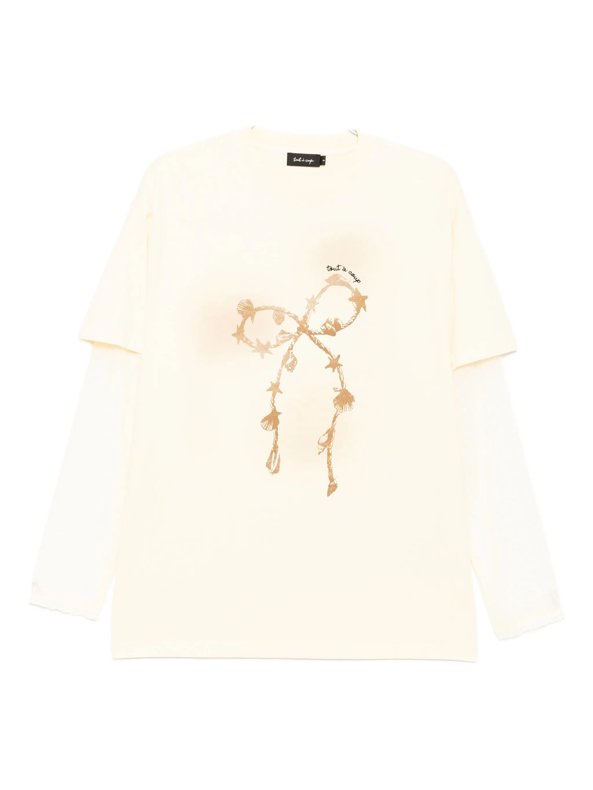 

Футболка с графичным принтом Tout A Coup, желтый