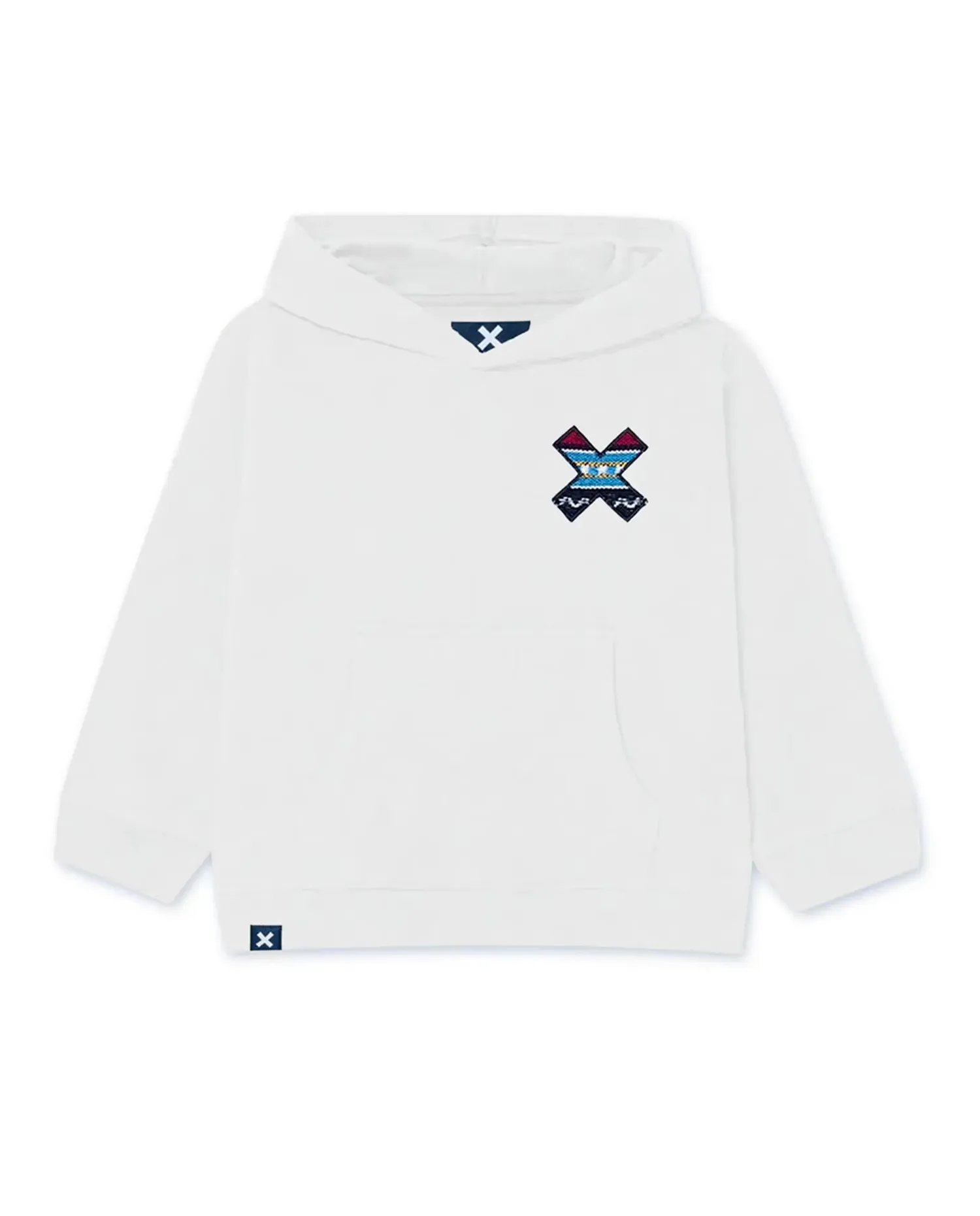 Худи из хлопка Classic белого цвета off-white Blue Banana, Blanco Roto