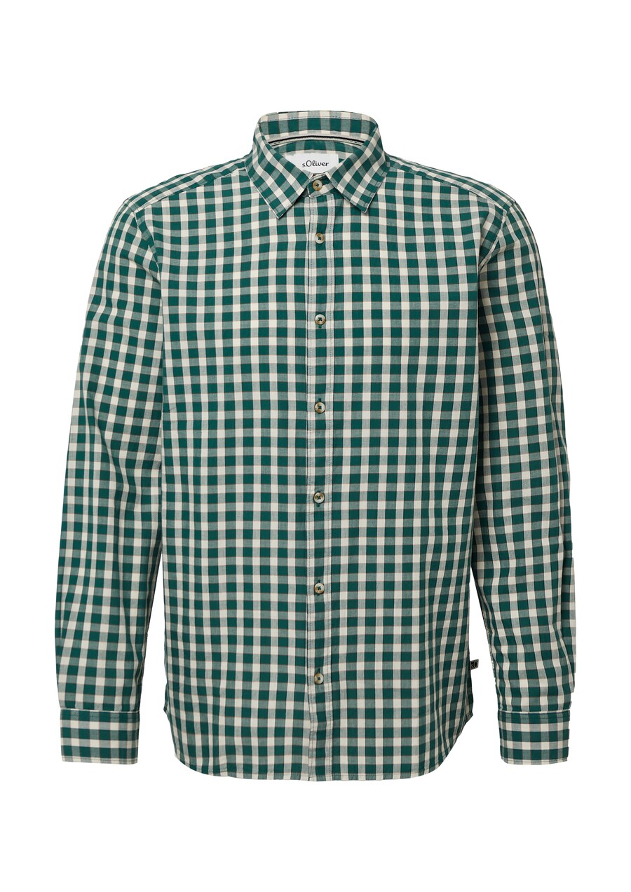

Рубашка на пуговицах классического кроя s.Oliver, Emerald/Fir