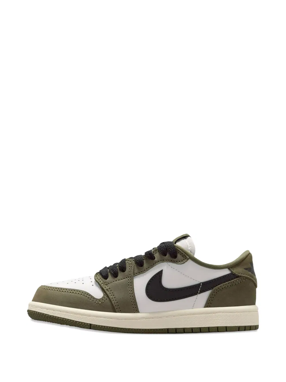 Кроссовки Air Jordan 1 Retro Low из кожи Jordan Kids, зеленый