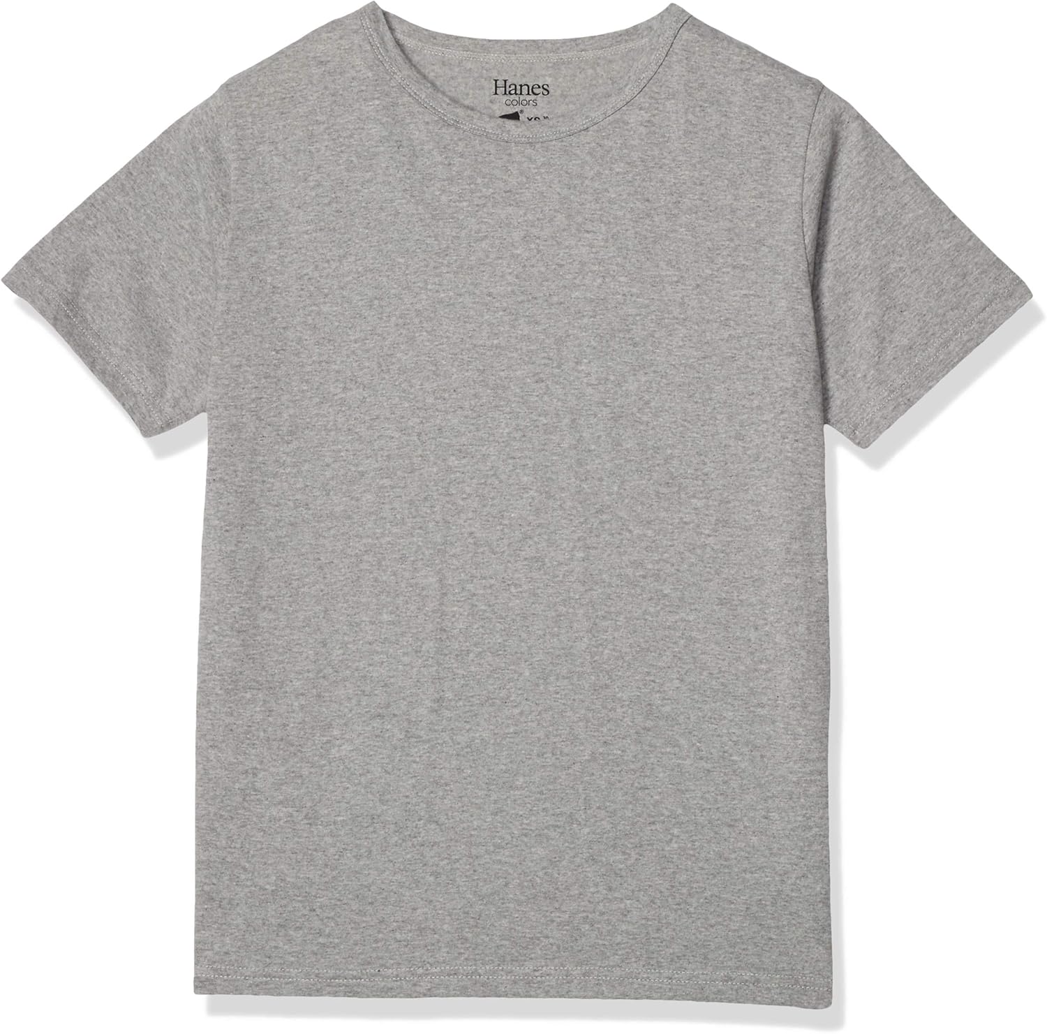 

Мужская футболка Hanes RECOVERJersey HM1-P101 с круглым вырезом, коротким рукавом, меланжевый серый