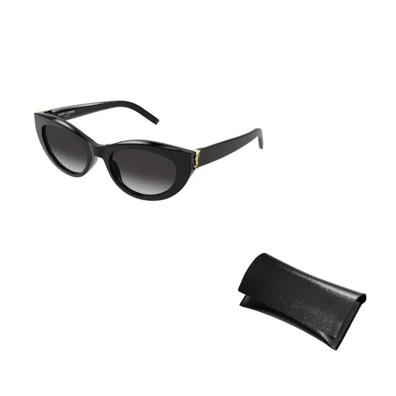 

Солнцезащитные очки женские Saint Laurent Cat-Eye с логотипом, черный