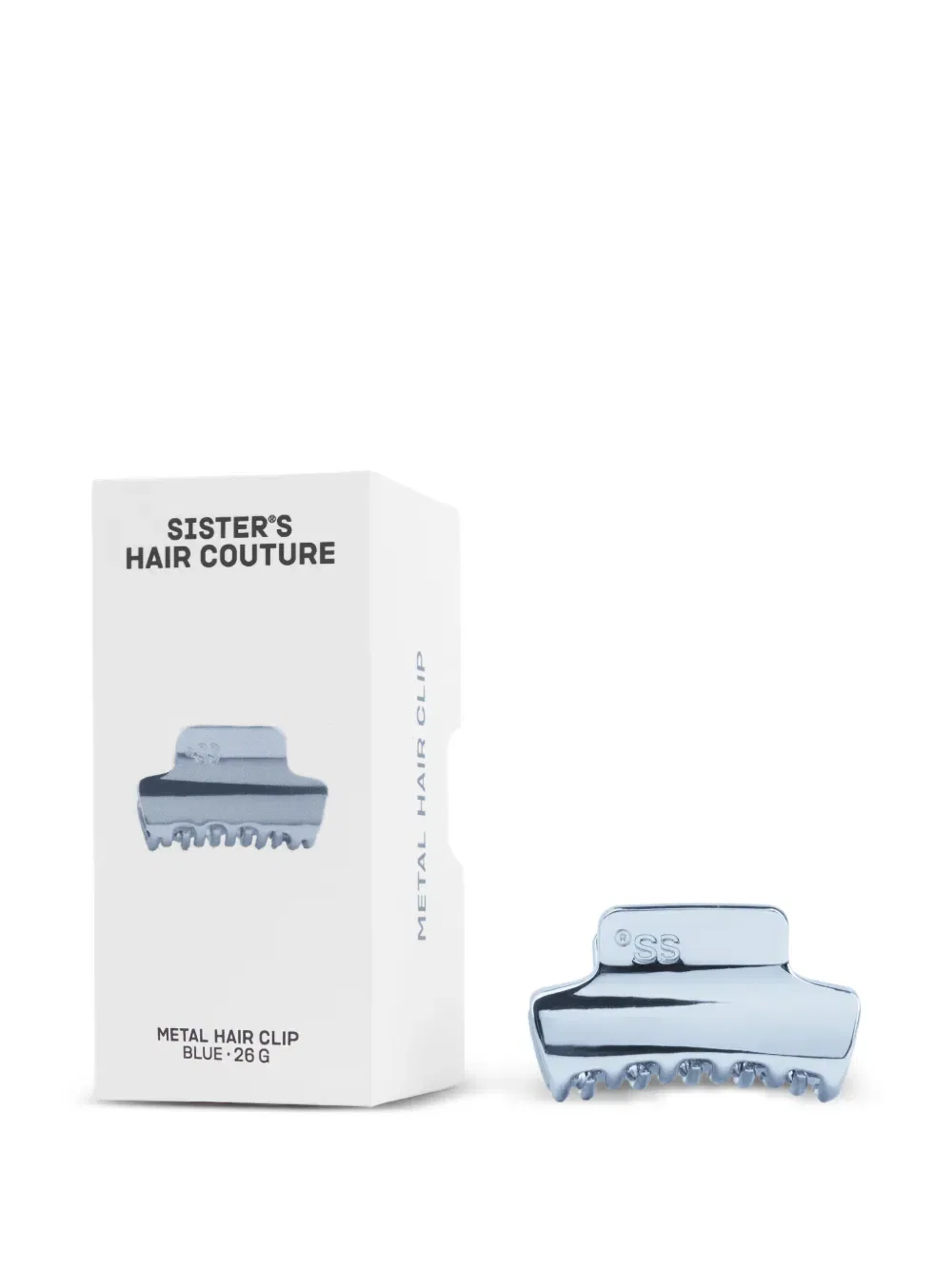 Металлическая заколка для волос с выгравированным логотипом Sister’S Aroma, синий