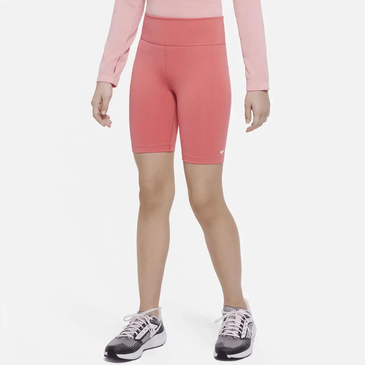 

Тренировочные тайтсы Nike "Dri-FIT One Big Kids' (Girls' Bike Shorts)", цвет Orange