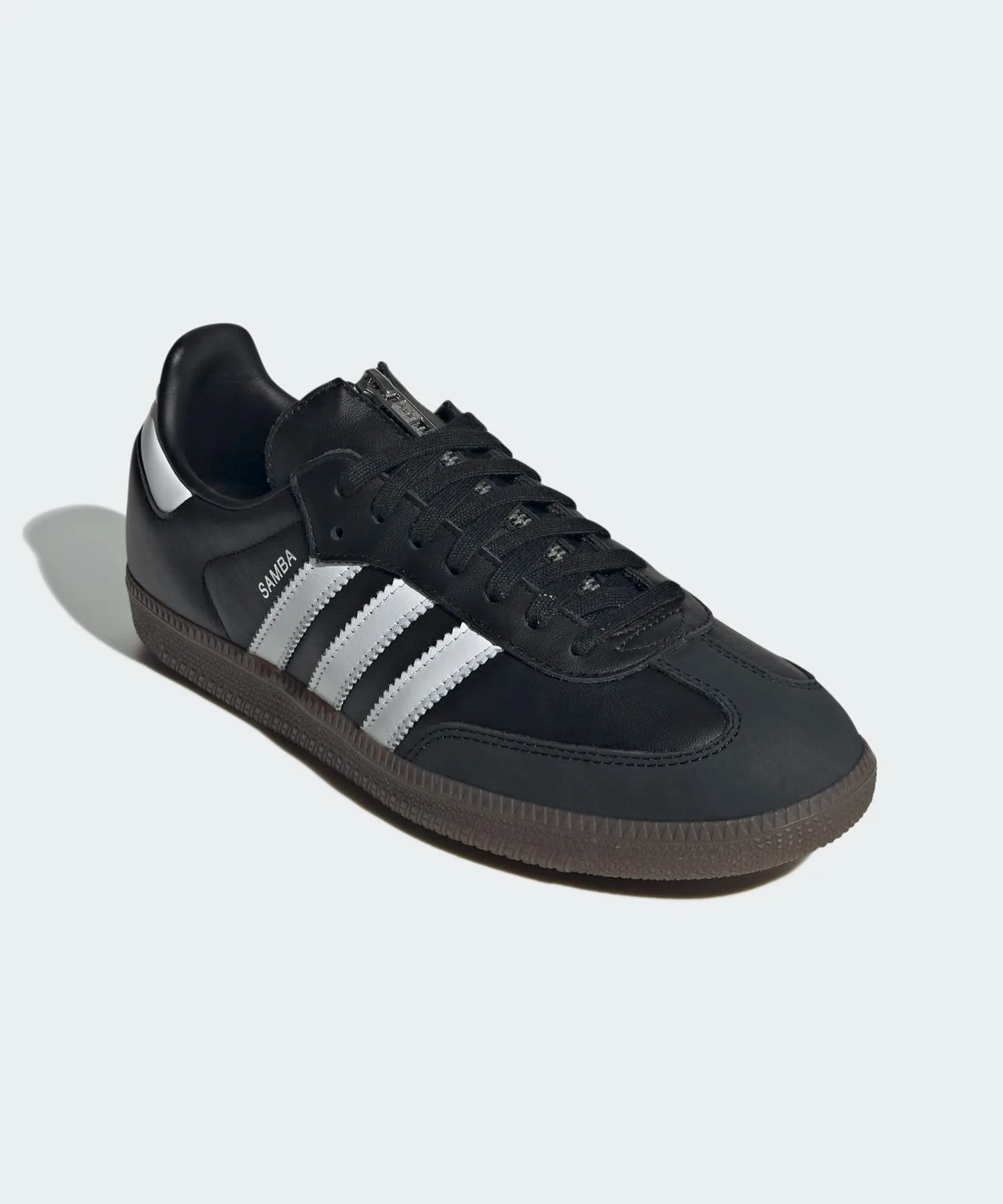 Кроссовки из натуральной кожи Samba OG adidas Originals черные