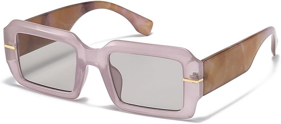 

Модные женские солнцезащитные очки класса люкс в стиле ретро, ​​мужские яркие, трендовые, двухцветные, солнцезащитные очки с защитой от УФ-излучения UV400 HVTVTLA, Purple Light Gray