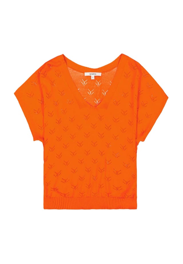 

Свитер с ажурной вышивкой Garcia, цвет 1345 1345-tangerine