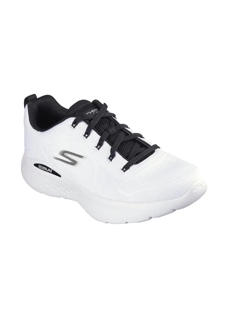 Кроссовки мужские, легкие, GO RUN LITE, Skechers, белый/черный — фото 3