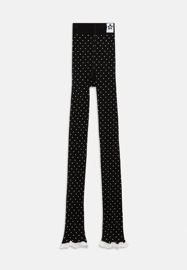 Леггинсы в горошек чулки Mini Rodini, Black