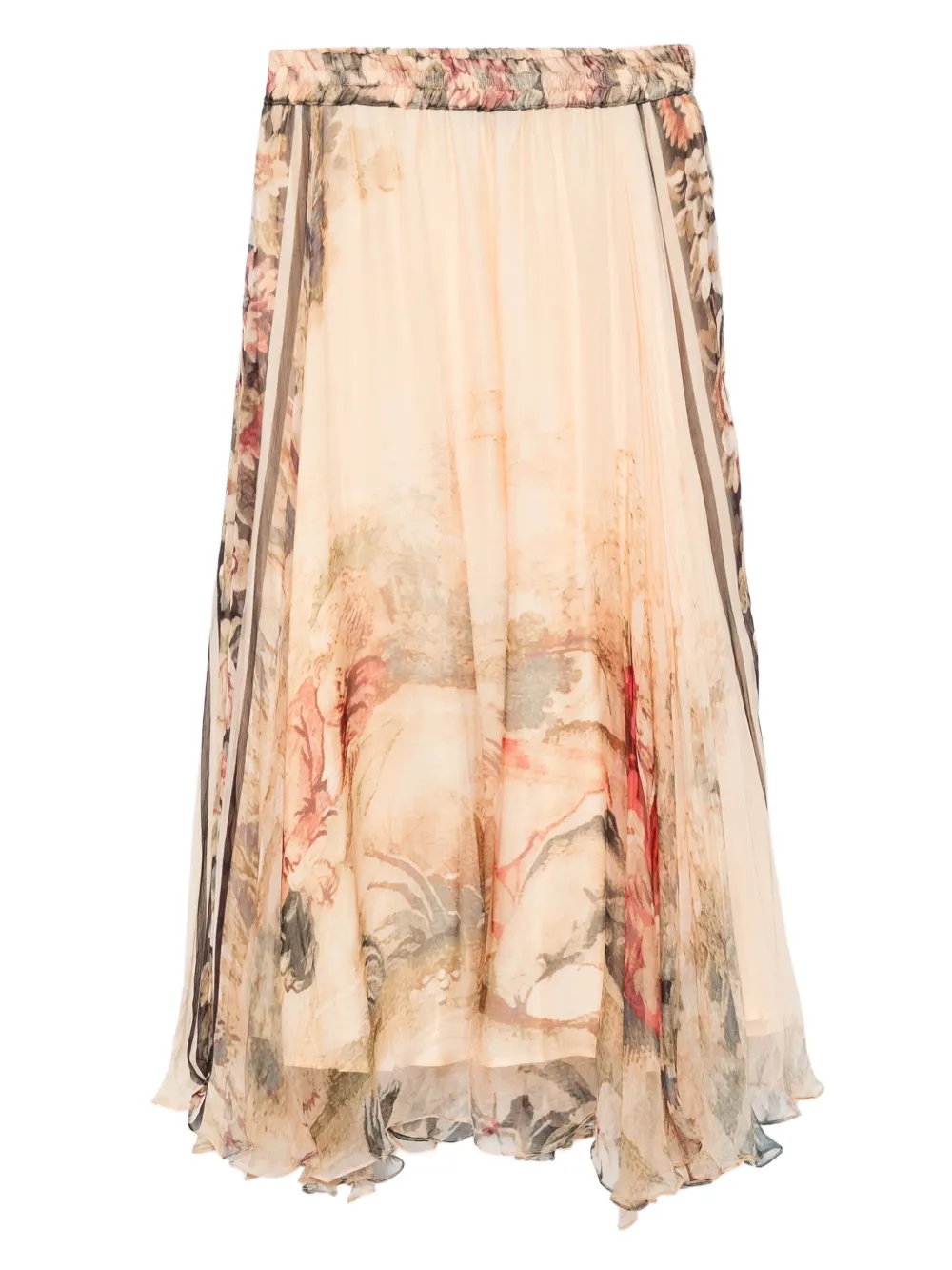 

Миди-юбка с цветочным принтом Averly Mes Demoiselles, бежевый