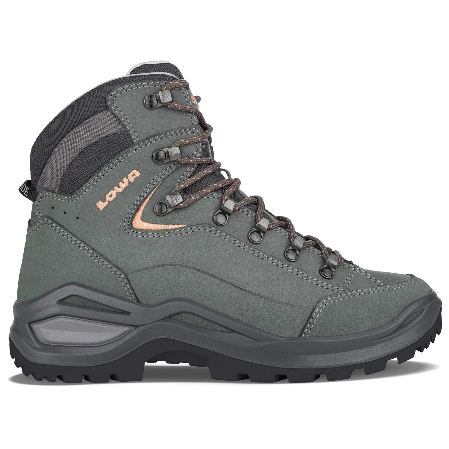 Женские ботинки Lowa Women's Renegade Evo LL Mid трекинговые на шнуровке, серый