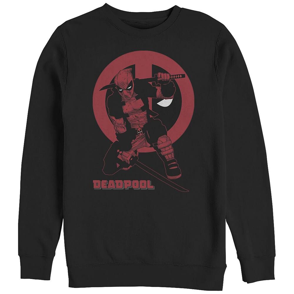 

Флис с рисунком Big & Tall Marvel Deadpool Samurai Swords, черный