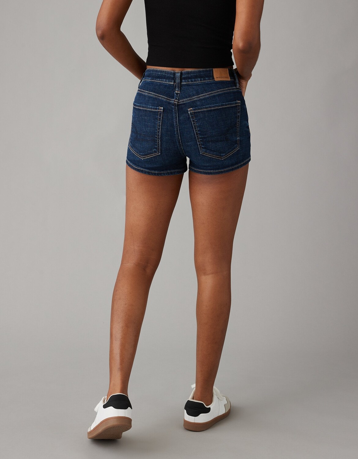 

Джинсовые шорты с высокой талией AE Next Level American Eagle Outfitters, цвет Deep Indigo
