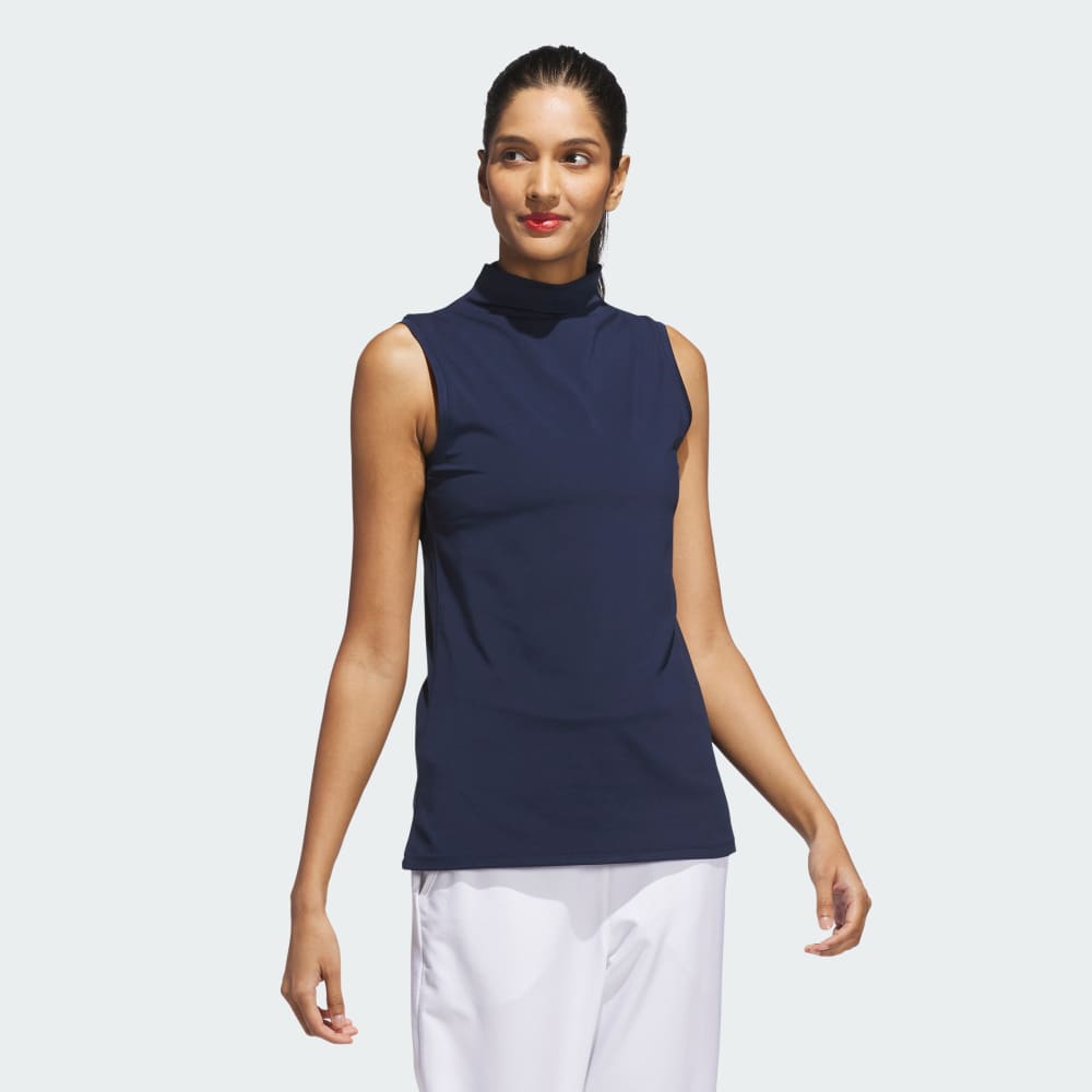 Спортивный топ Adidas Ultimate365 Sleeveless Mock Neck Top, цвет Collegiate Navy — фото 3