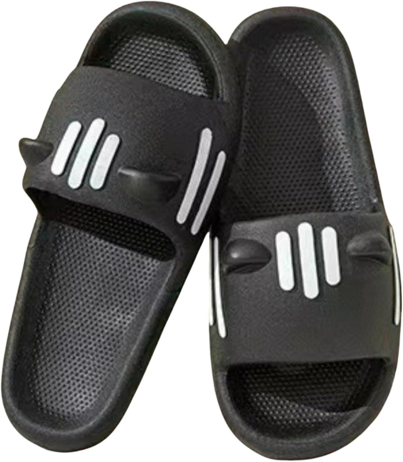 

Милые сандалии с кошкой для женщин и мужчин, забавные кавайные животные, нескользящие, мягкие, для дома и улицы, без задника Elirar, черный