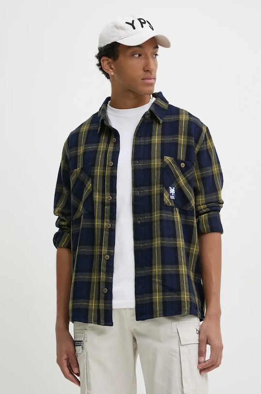 

Хлопковая рубашка Zoo York, темно-синий