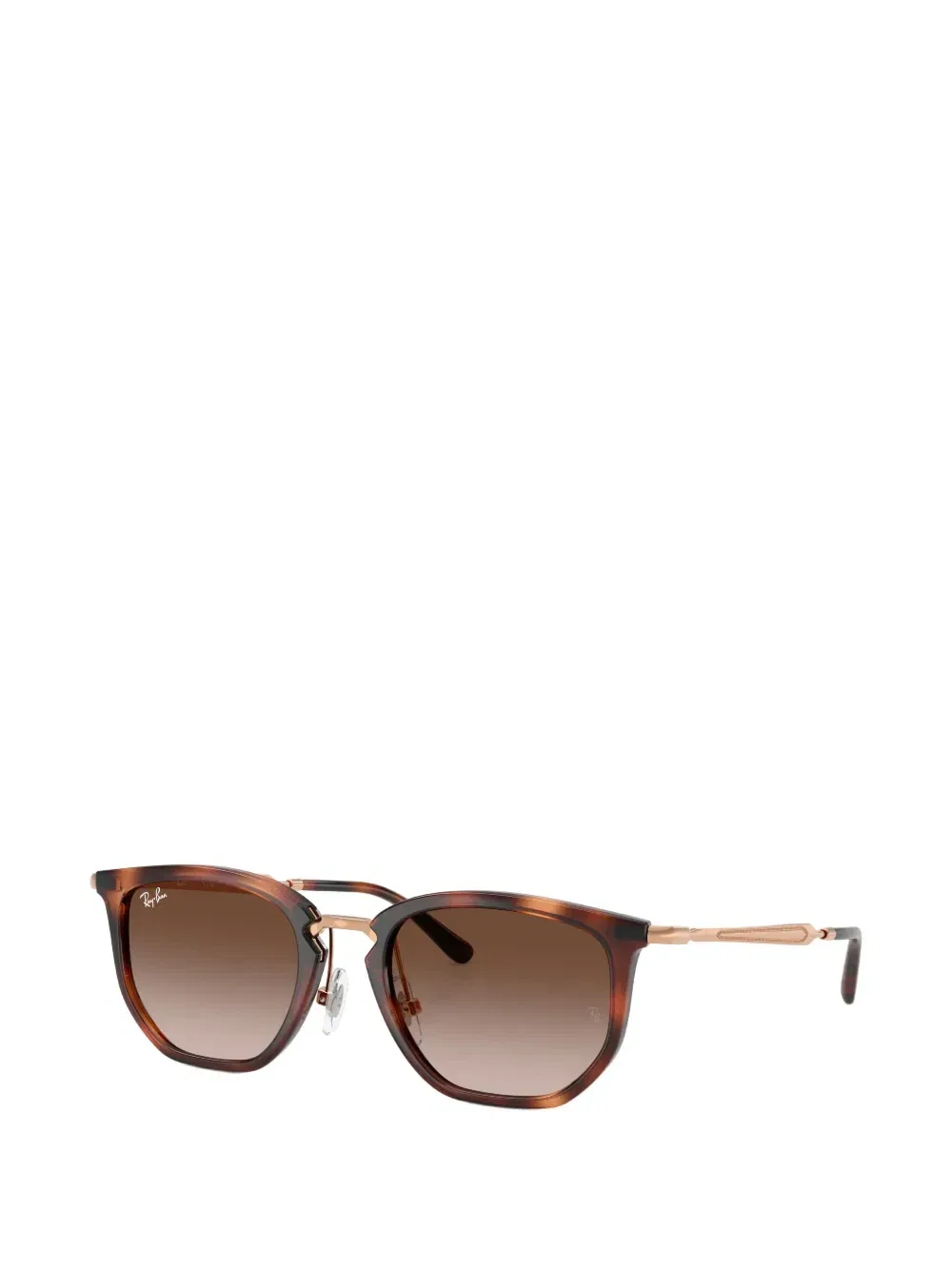 Солнцезащитные очки в стиле броулайн Ray-Ban Junior, коричневый — фото 2