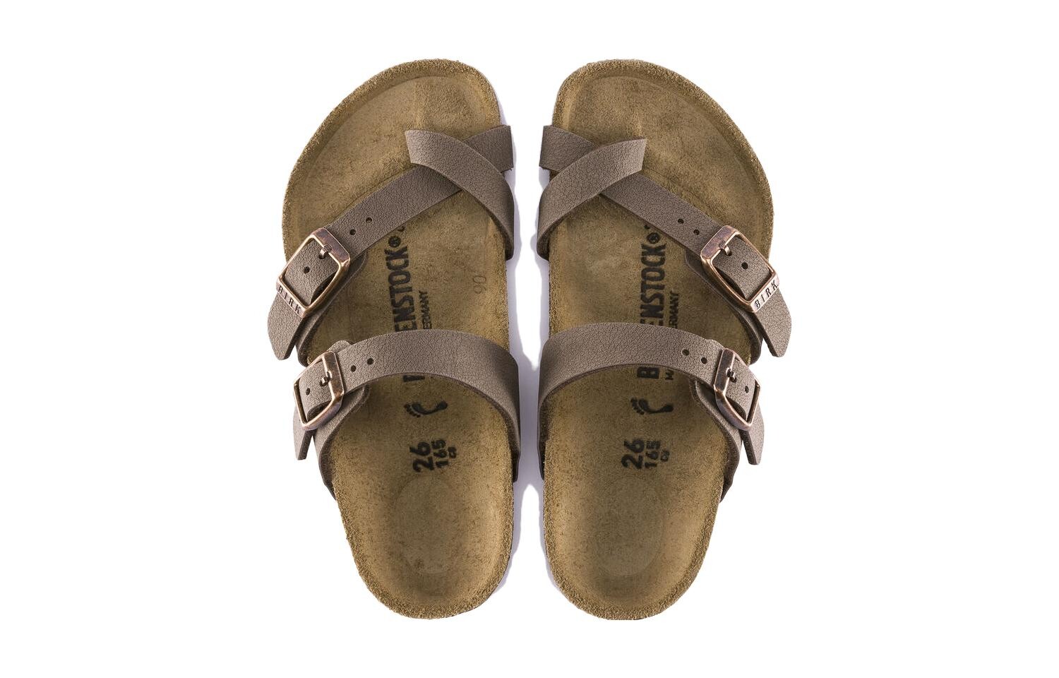 Детские шлепанцы Kids Mocha Brown Birkenstock, цвет Mocha — фото 4