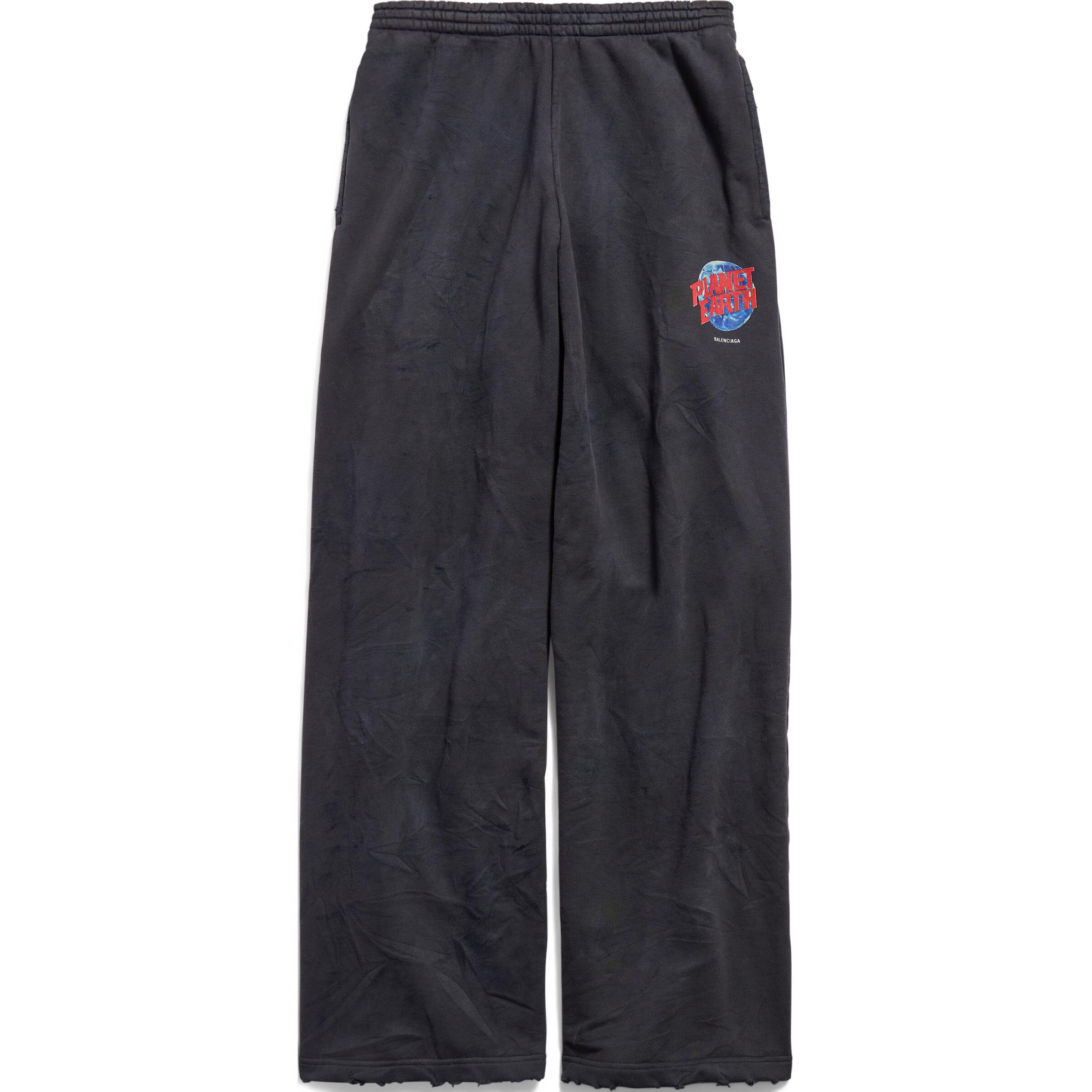 

Брюки-бананы Balenciaga "Планета Земля", черные