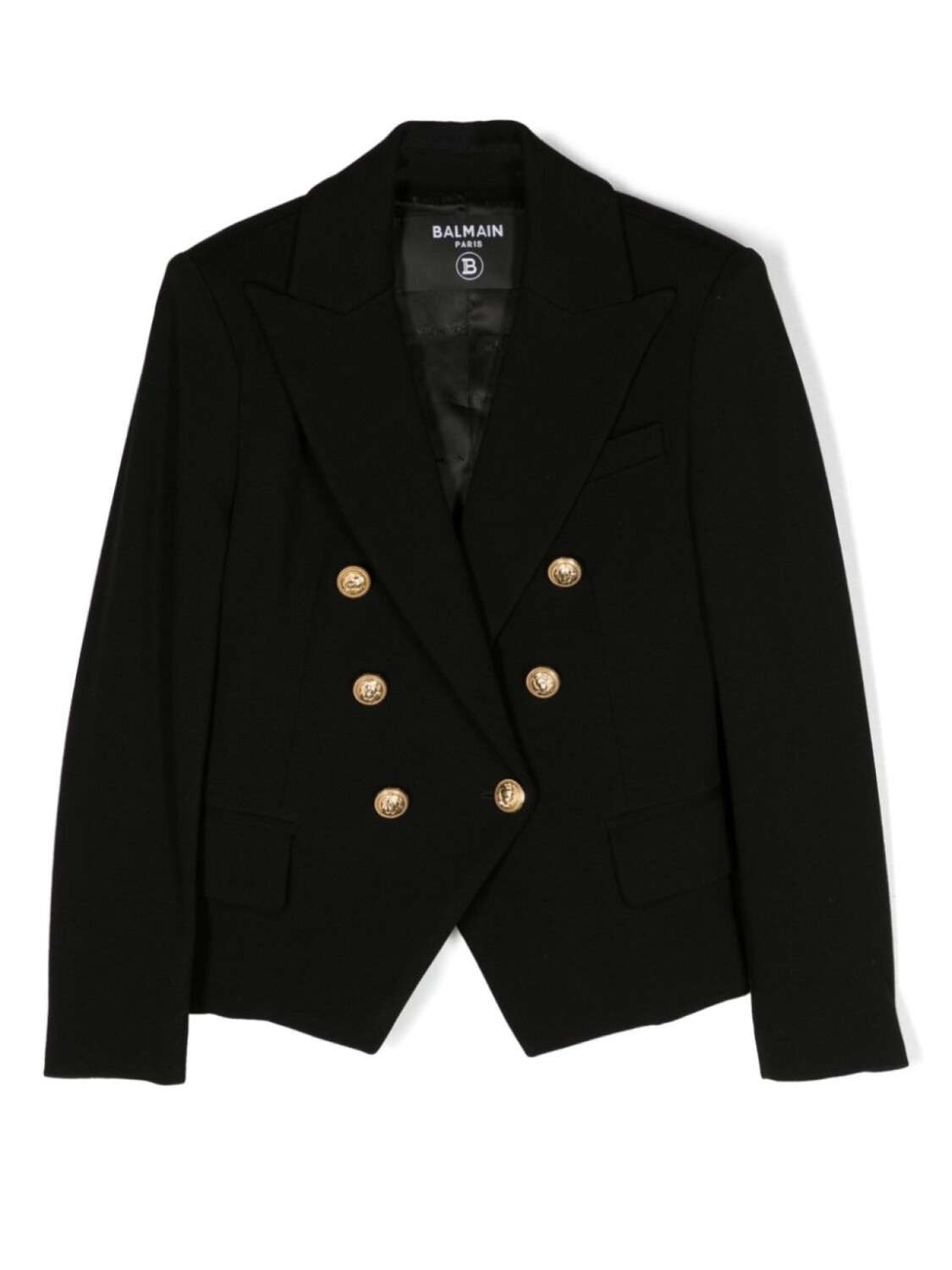 

Balmain Kids двубортный блейзер, черный