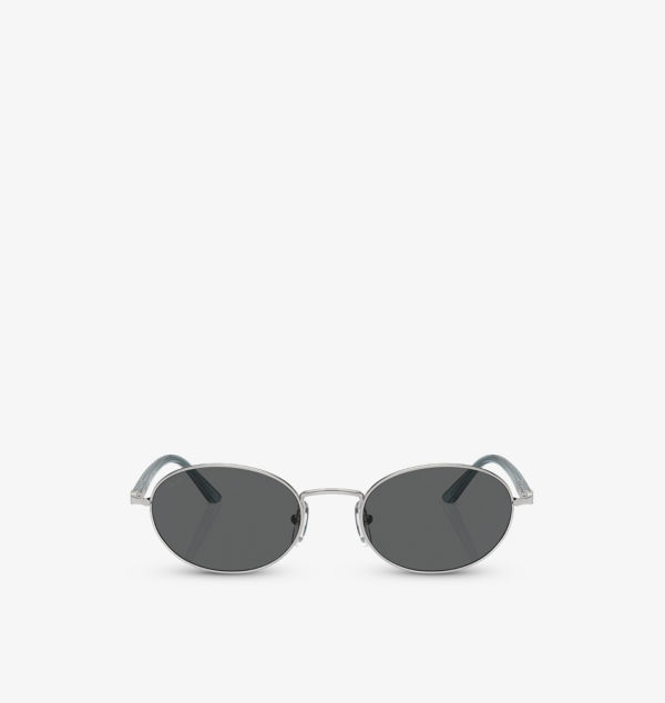 

Солнцезащитные очки Po1018S ida в круглой оправе из металла Persol, серебряный