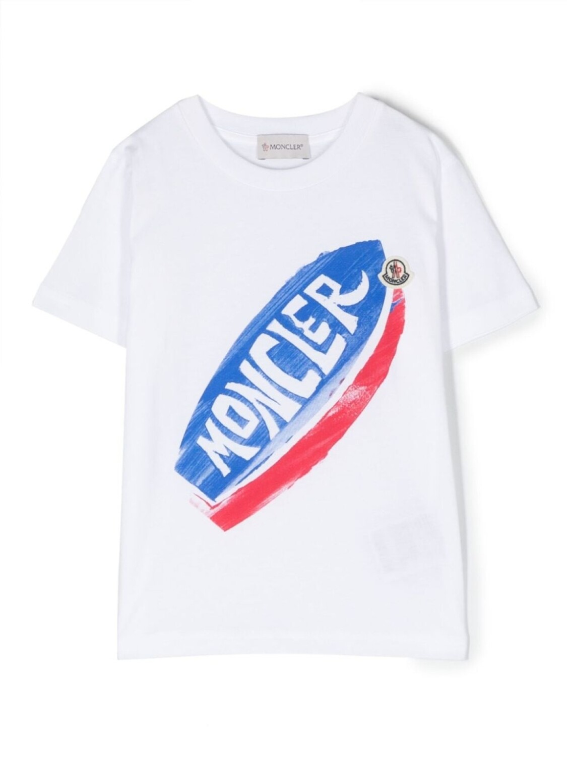 

Moncler Enfant футболка с логотипом, белый