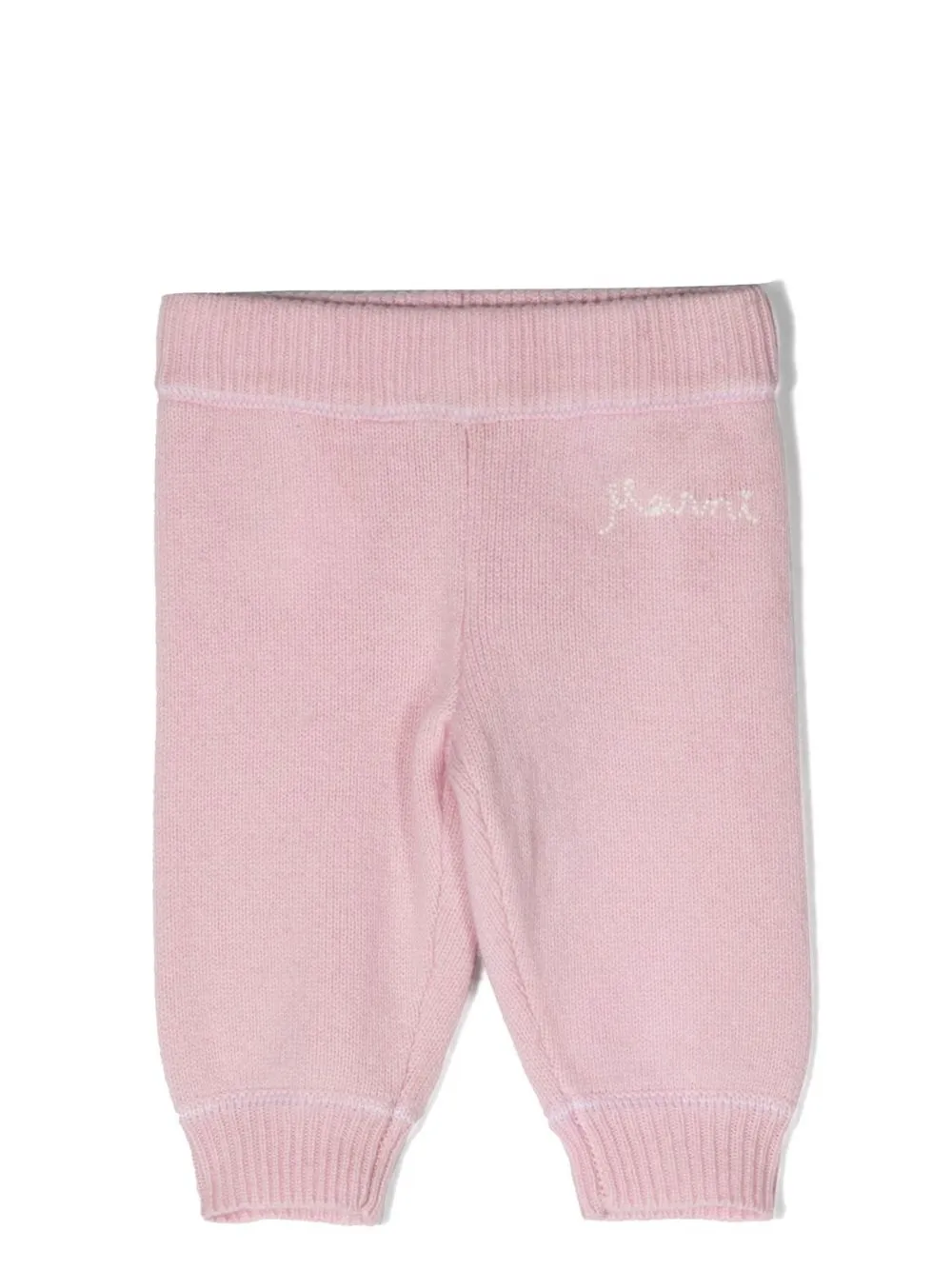 

Брюки с вышитым логотипом Marni Kids, розовый