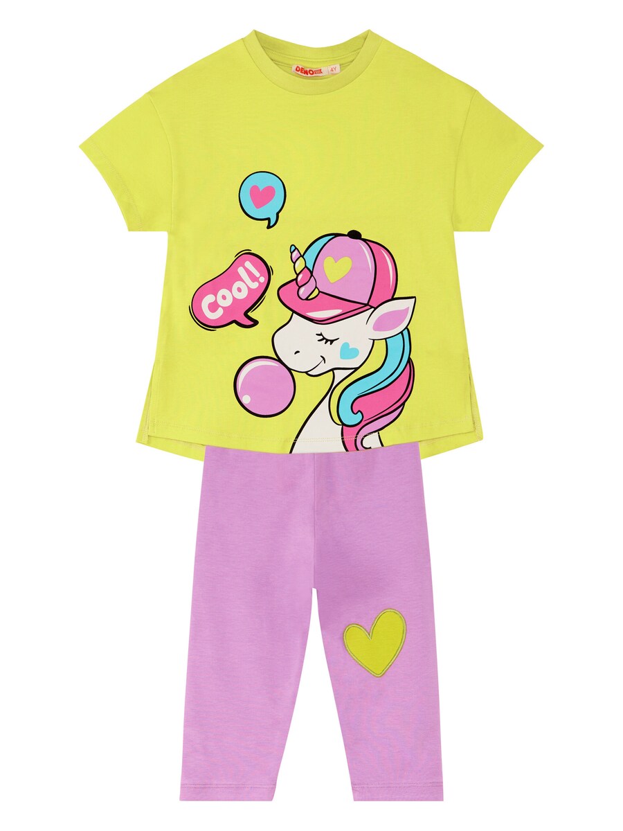 

Спортивный костюм Denokids Cool Unicorn, светло-зеленый