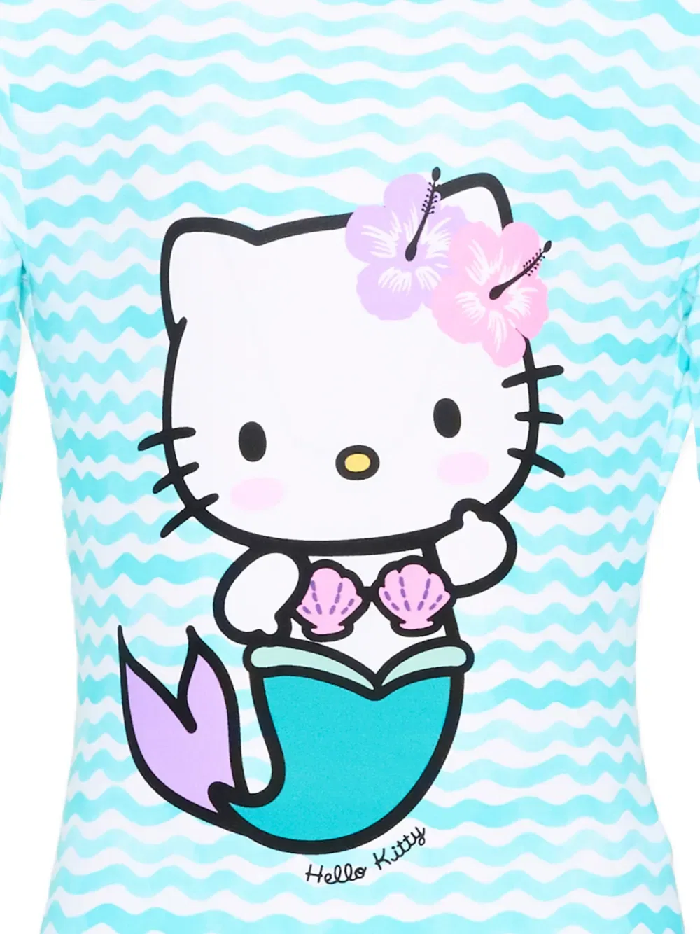 Купальник с рюшами Hello Kitty X Mc2 Saint Barth Kids, синий — фото 3