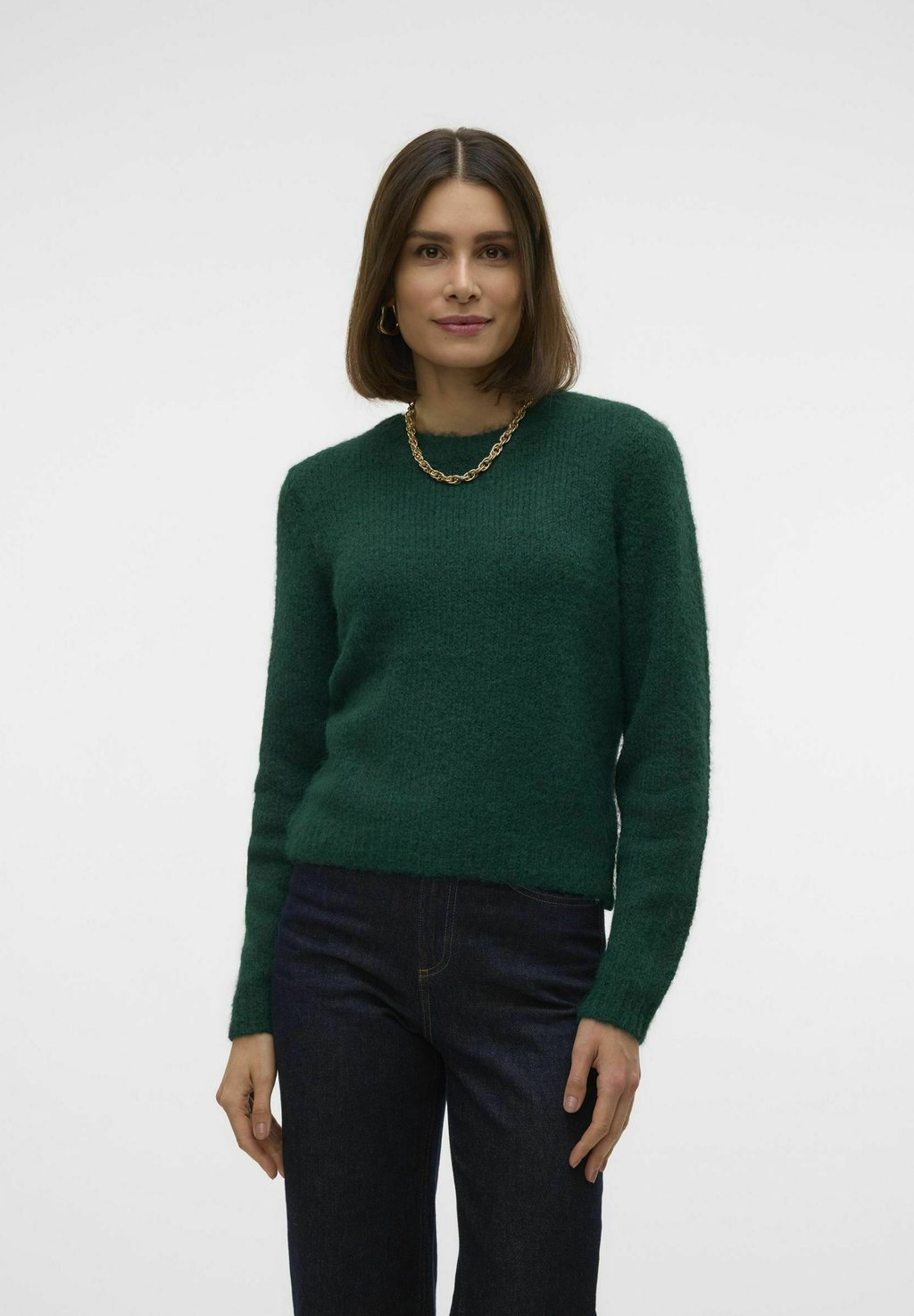 

Джемпер VMNOVAH O NECK Vero Moda, темно-зеленый