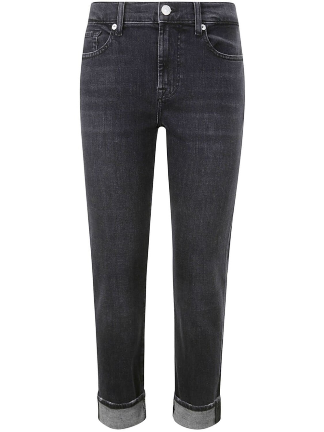 

7 For All Mankind свободные узкие джинсы Skinny Slim, черный
