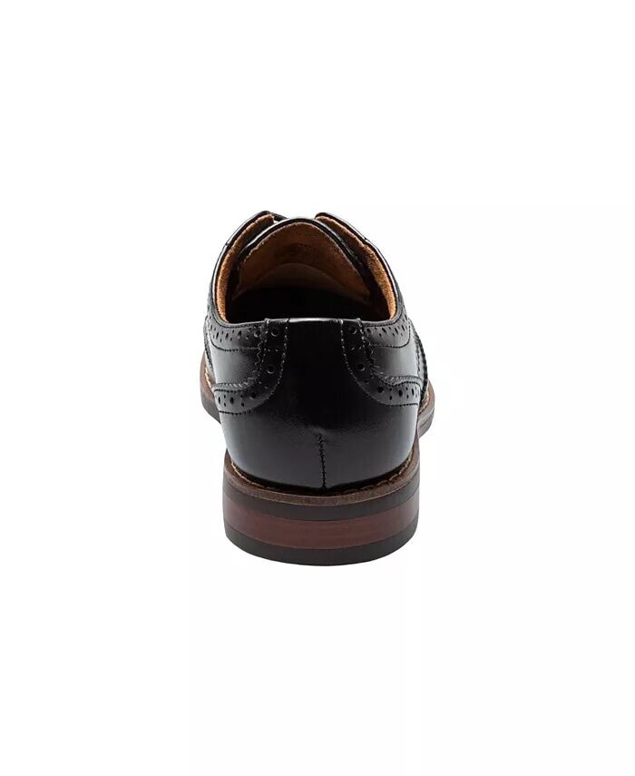 Оксфорды Little Boys Rucci Junior с крылышками Florsheim, черный — фото 3