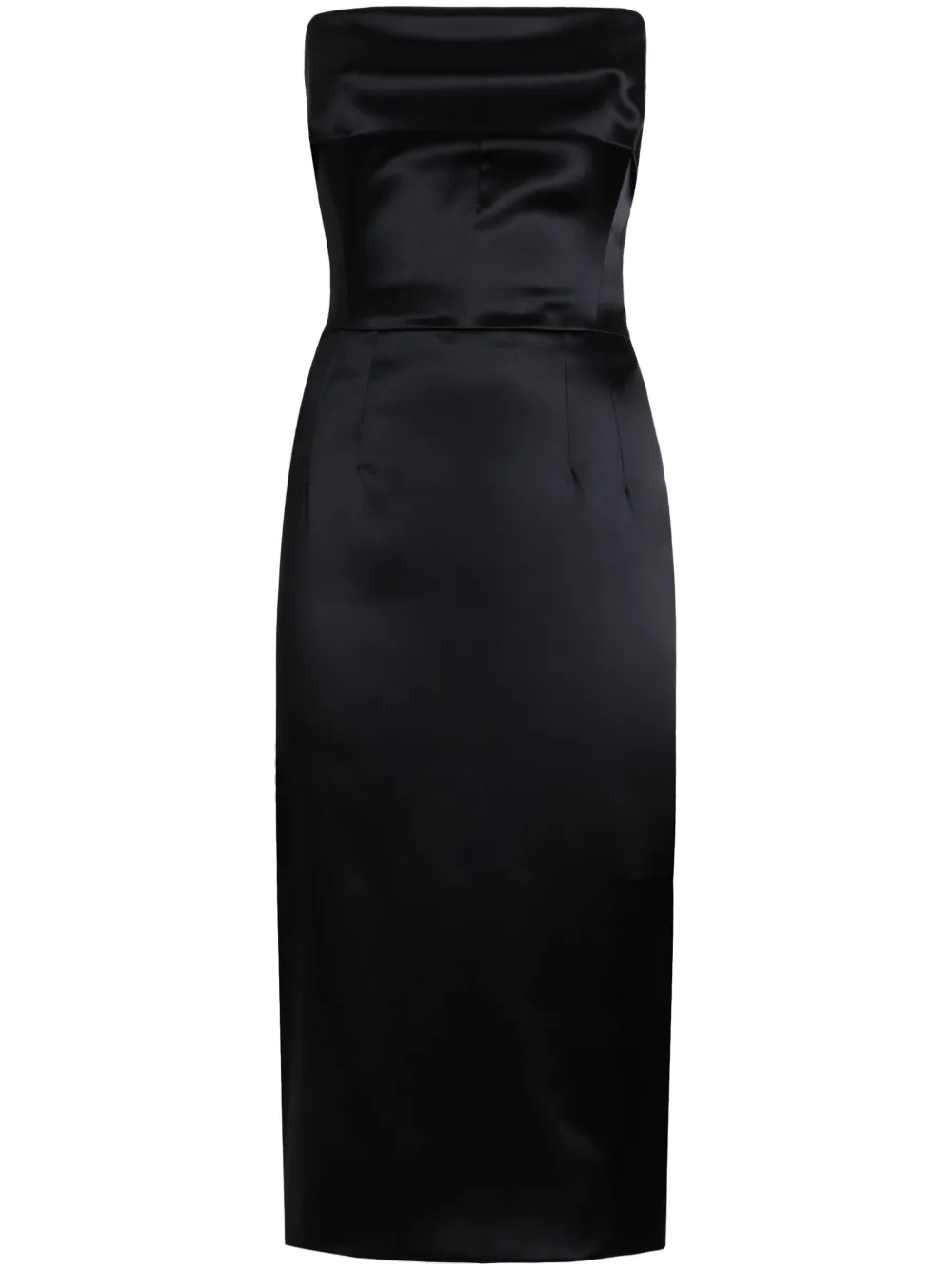 

Атласное платье миди Dolce & Gabbana, черный