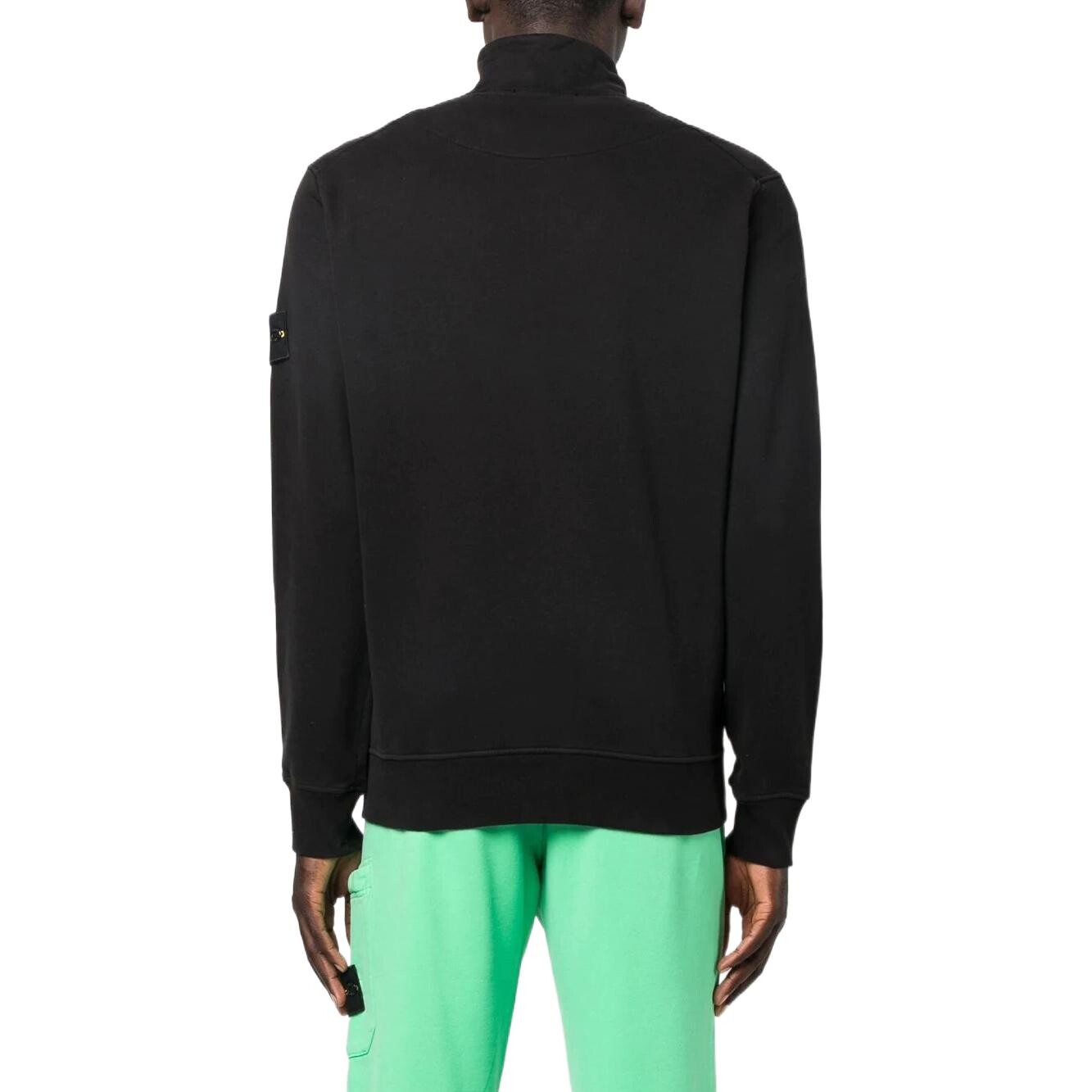 Толстовка на молнии Stone Island мужская, черный — фото 4