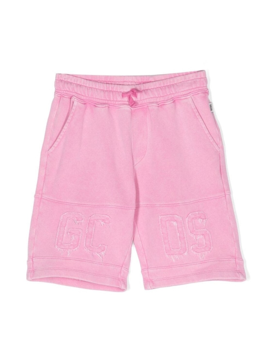 

Gcds Kids спортивные шорты с нашивкой-логотипом, розовый