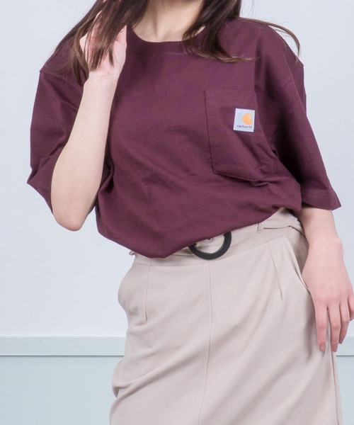 

Футболка с коротким рукавом, круглым вырезом и нагрудным карманом, унисекс Carhartt