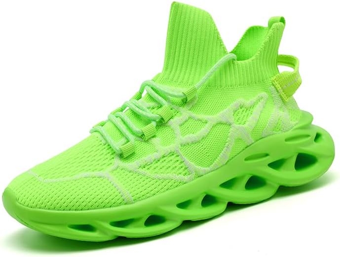 

Мужские кроссовки для бега, ходьбы и тенниса, мужские повседневные модные кроссовки для спортзала и походов, дышащие, удобные и легкие Xkowuo, зеленый