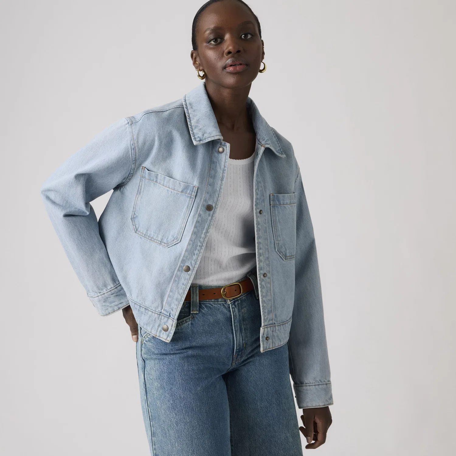 Куртка с двумя карманами Levi's, Light Wash