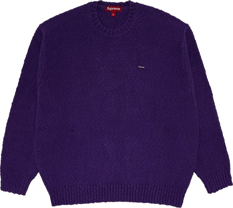 

Свитер Supreme Bouclé Small Box 'Purple', фиолетовый